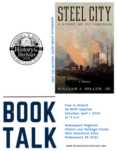Steel City book talk flyer