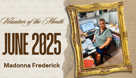 Volunteer of the Month - June 2025- Madonna Fredrick